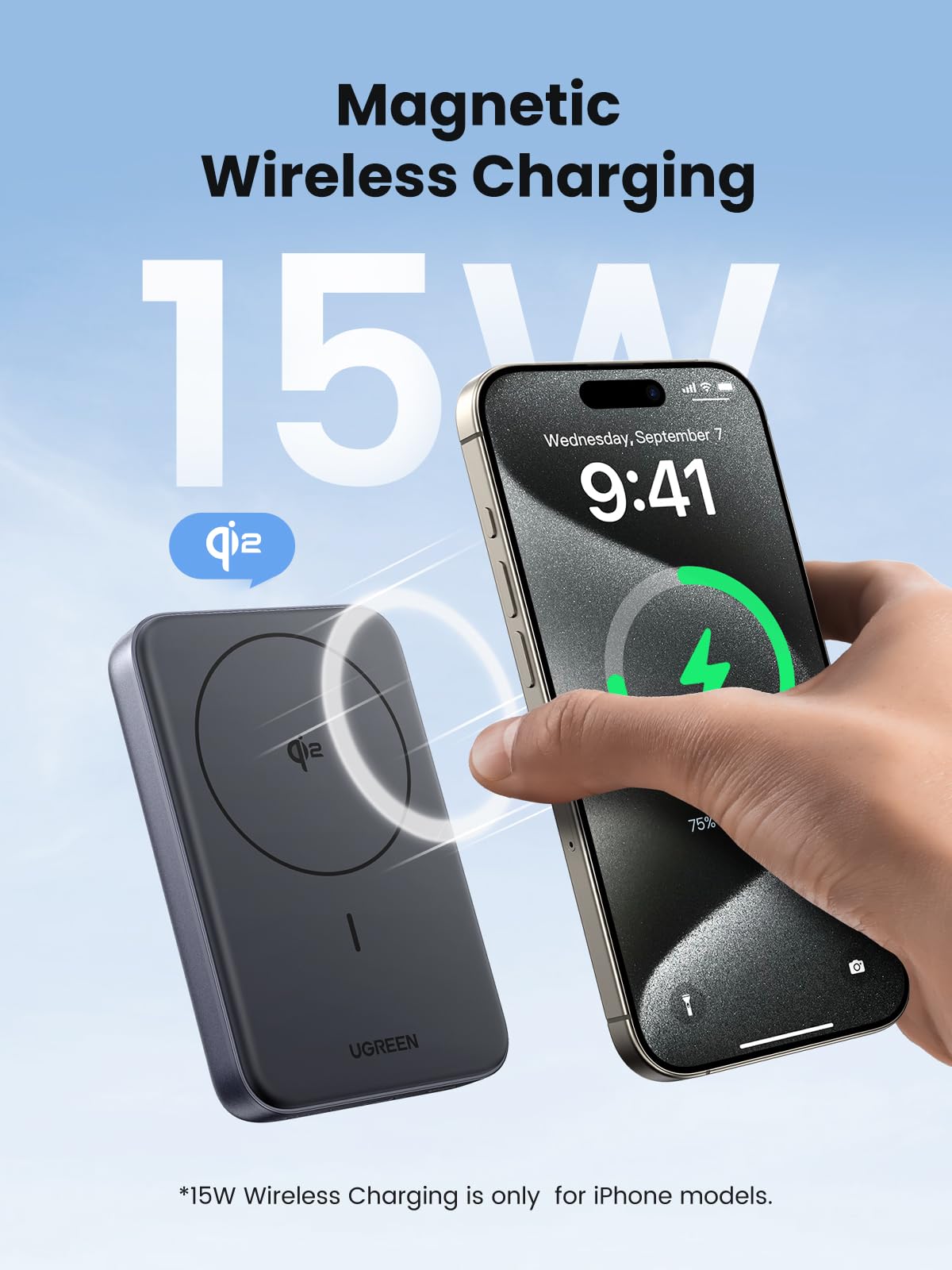 UGREEN Nexode 10000mAh Wireless Power Bank