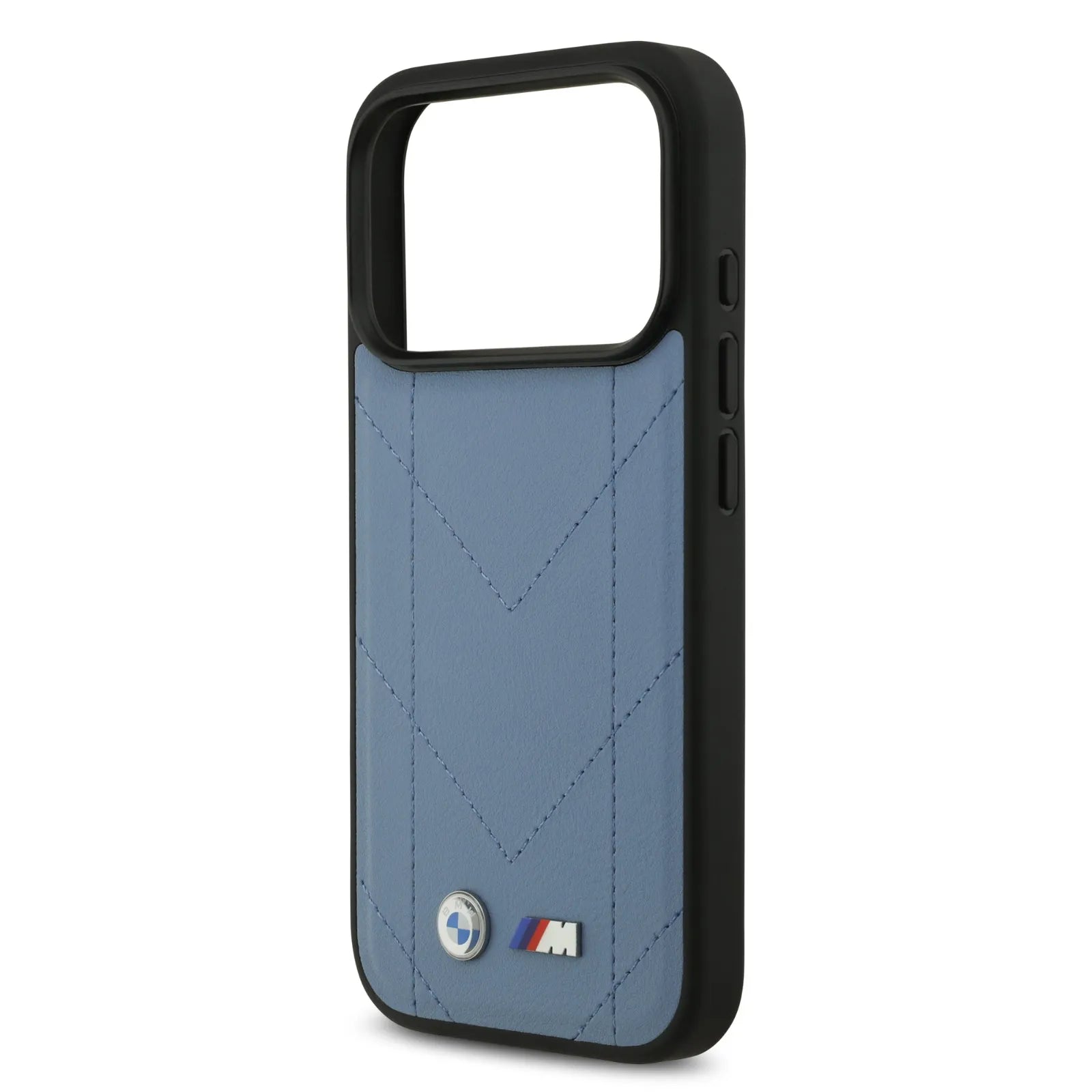 BMW MagSafe PU Quilted Leather Case With Metal Logo