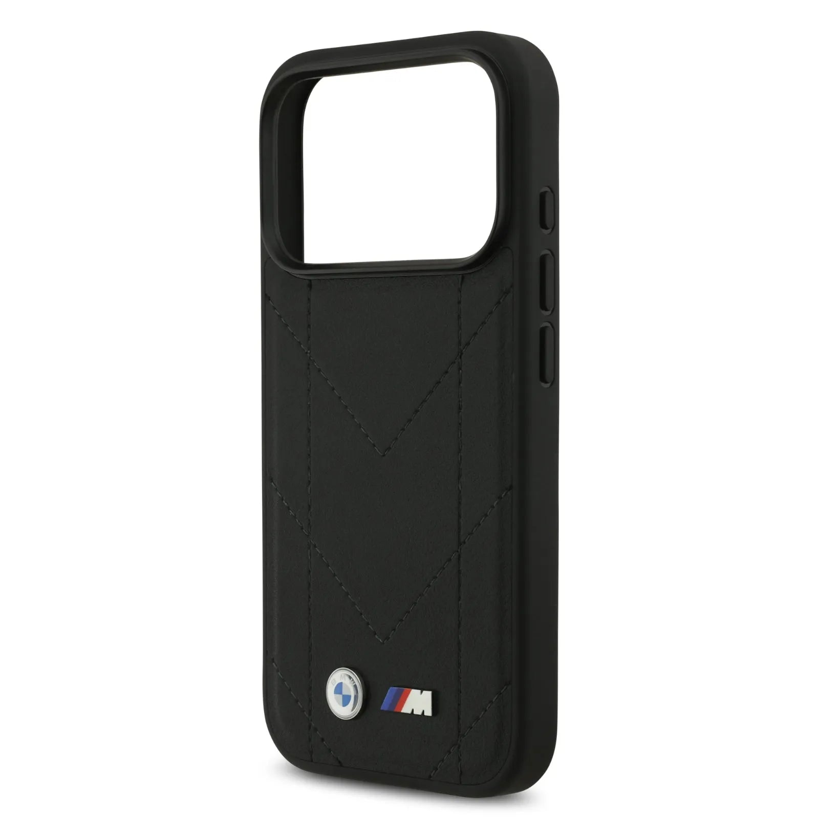 BMW MagSafe PU Quilted Leather Case With Metal Logo