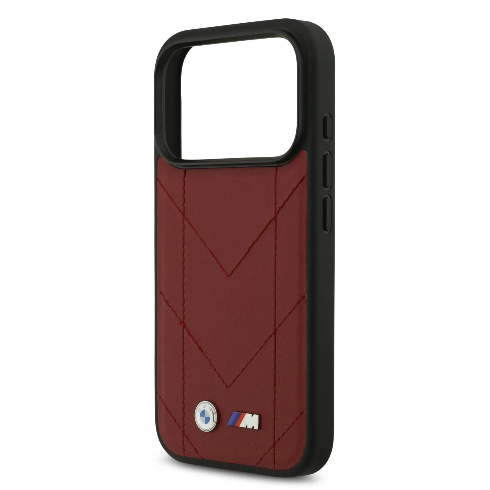 BMW MagSafe PU Quilted Leather Case With Metal Logo