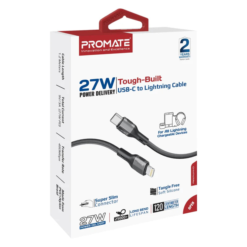 كابل FletchLink-Ci USB-C إلى Lightning من Promate