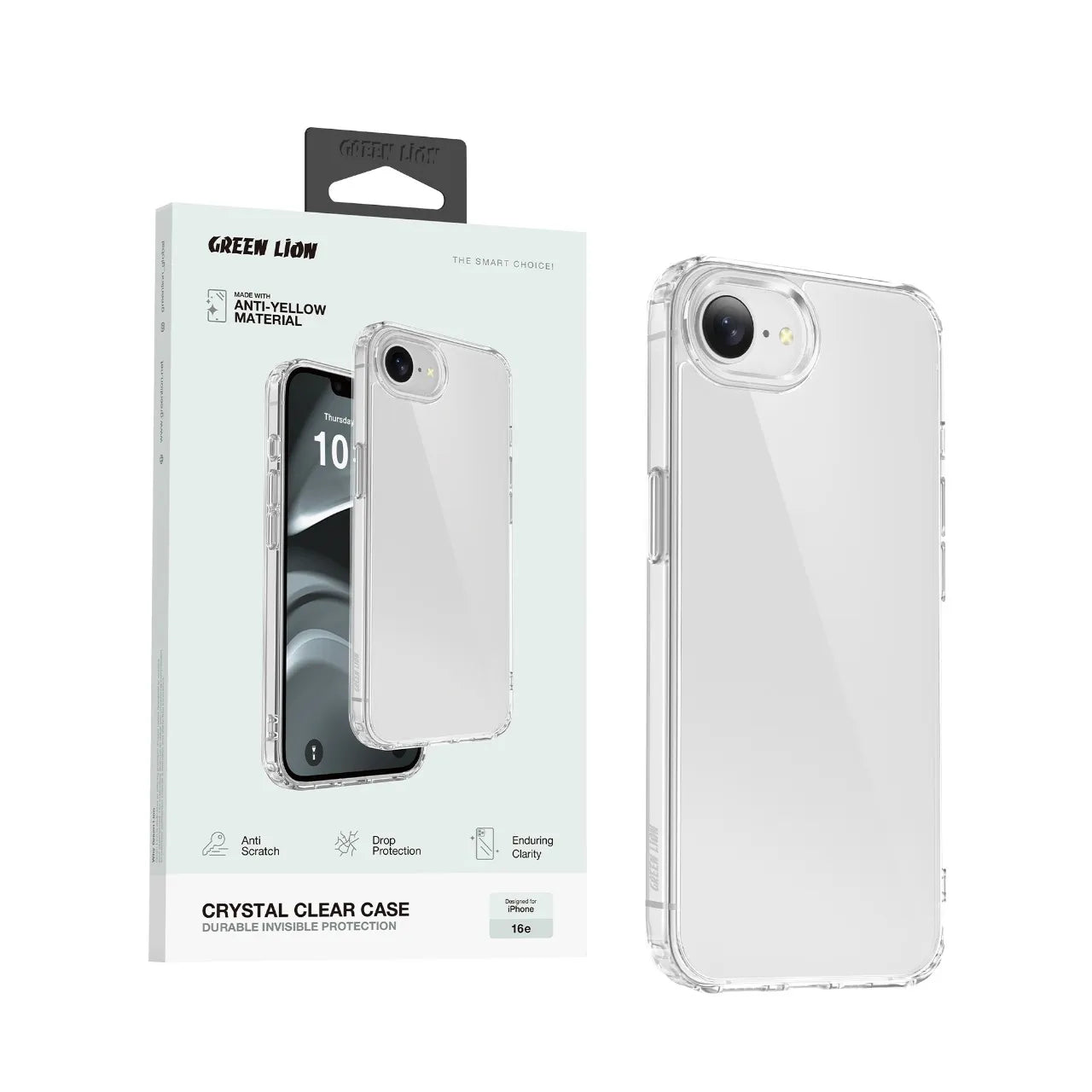 Green Lion Crystal Clear Case iP SE 4