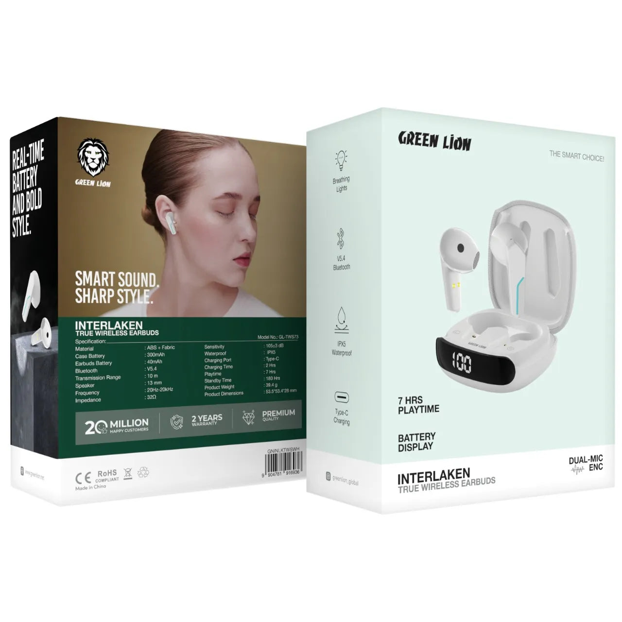 Green Lion Interlaken True Wireless Earbuds