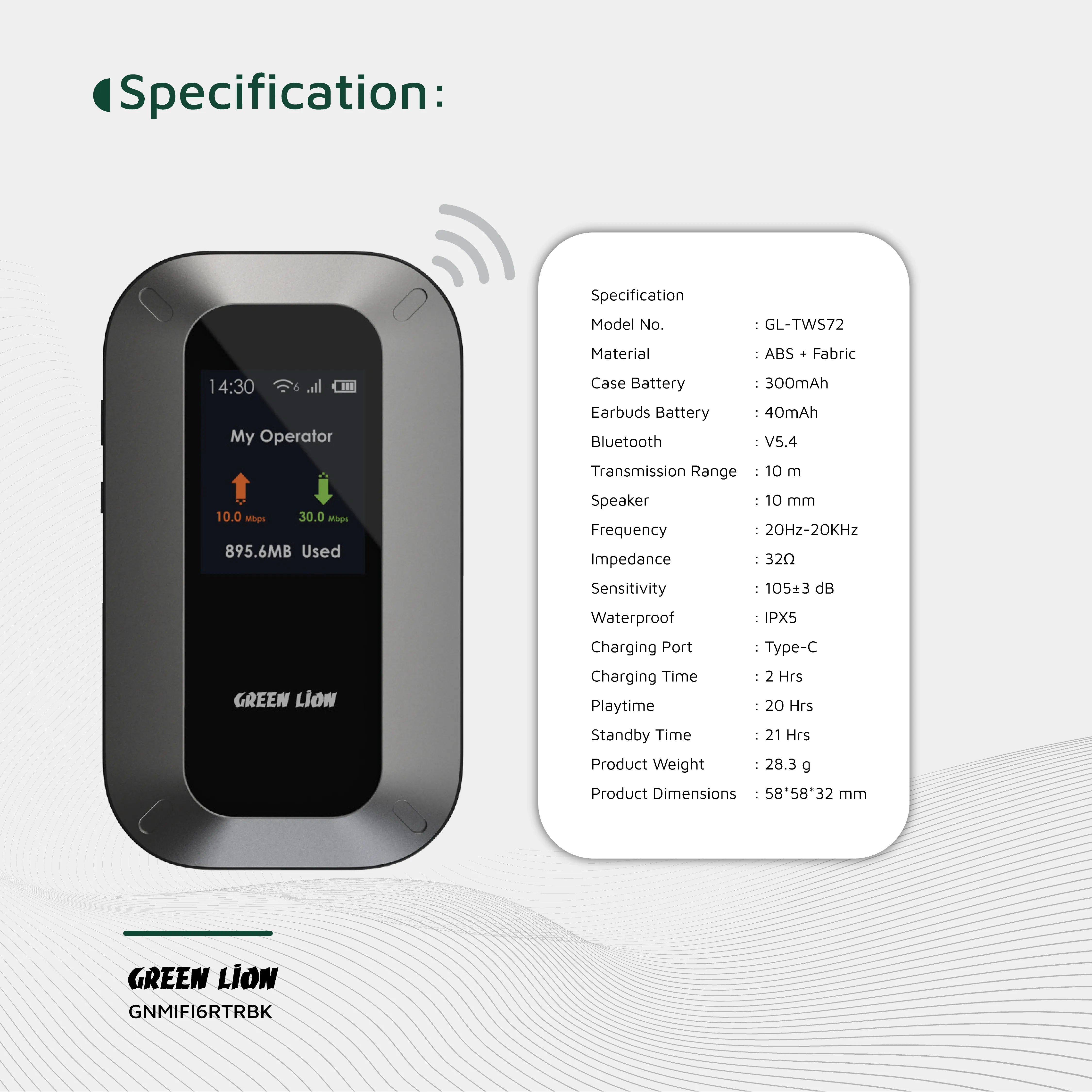Green Lion Portable Mifi Router