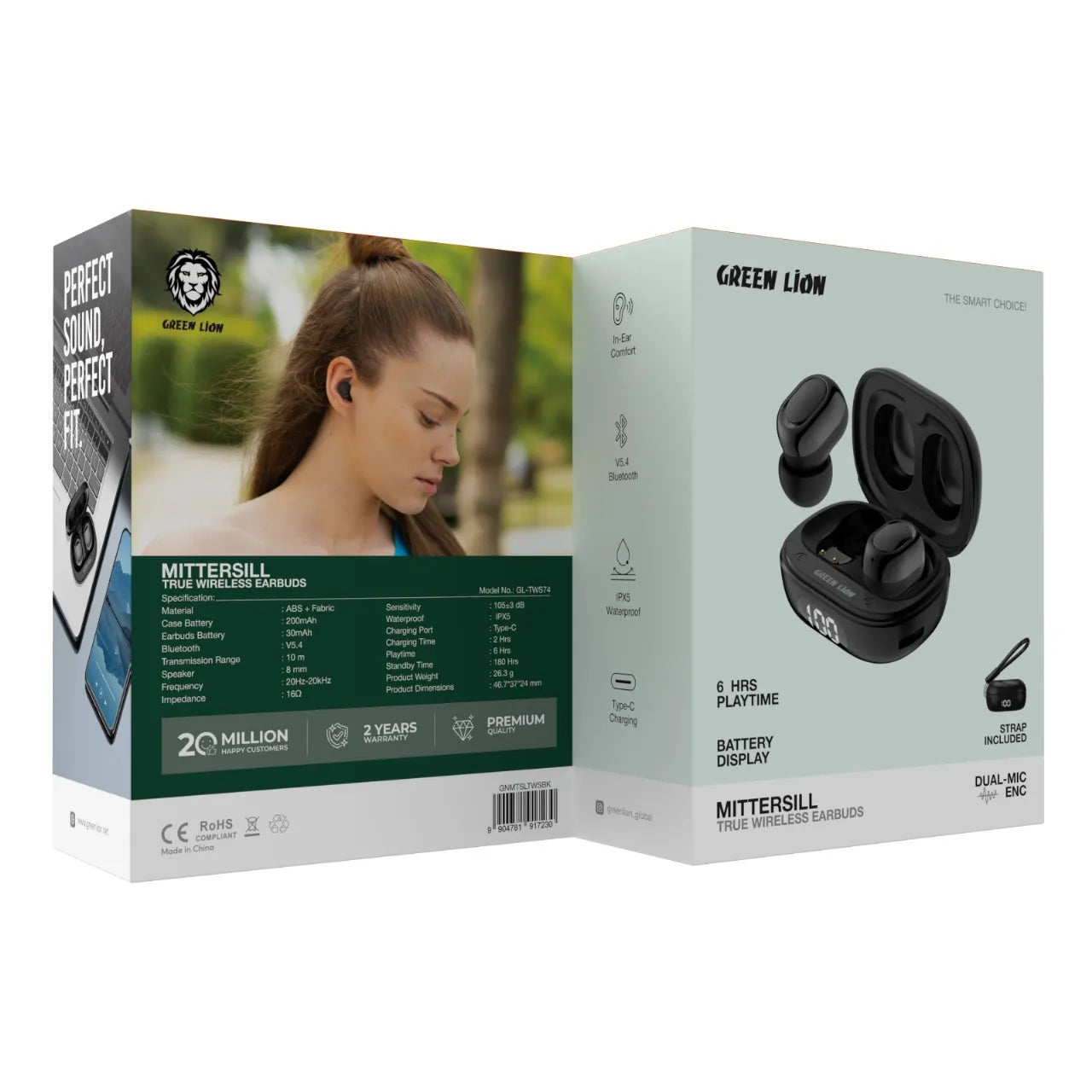 Green Lion Mittersill True Wireless Earbuds