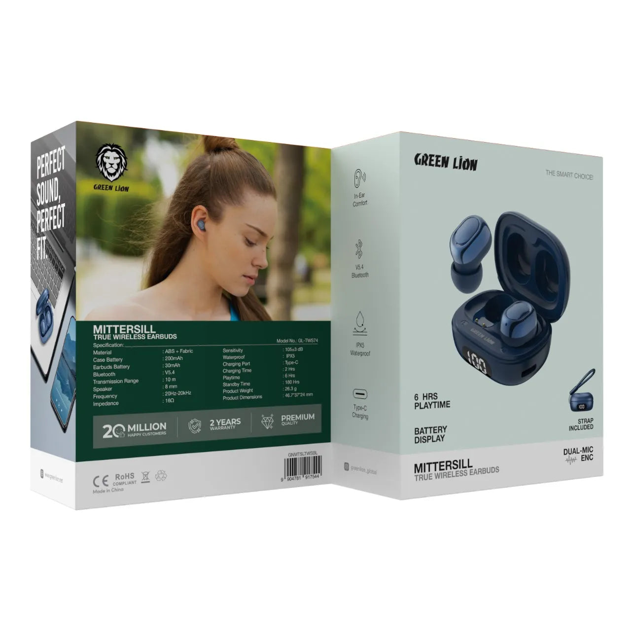 Green Lion Mittersill True Wireless Earbuds