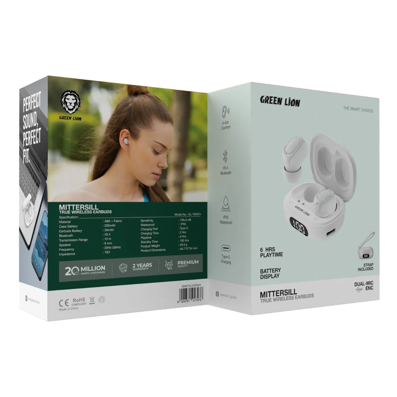 Green Lion Mittersill True Wireless Earbuds