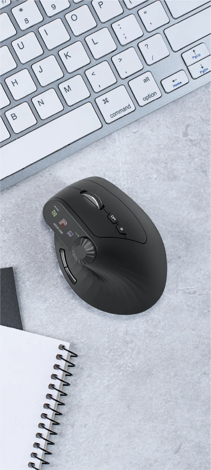 Green Lion Smart OLED Vertical Mouse