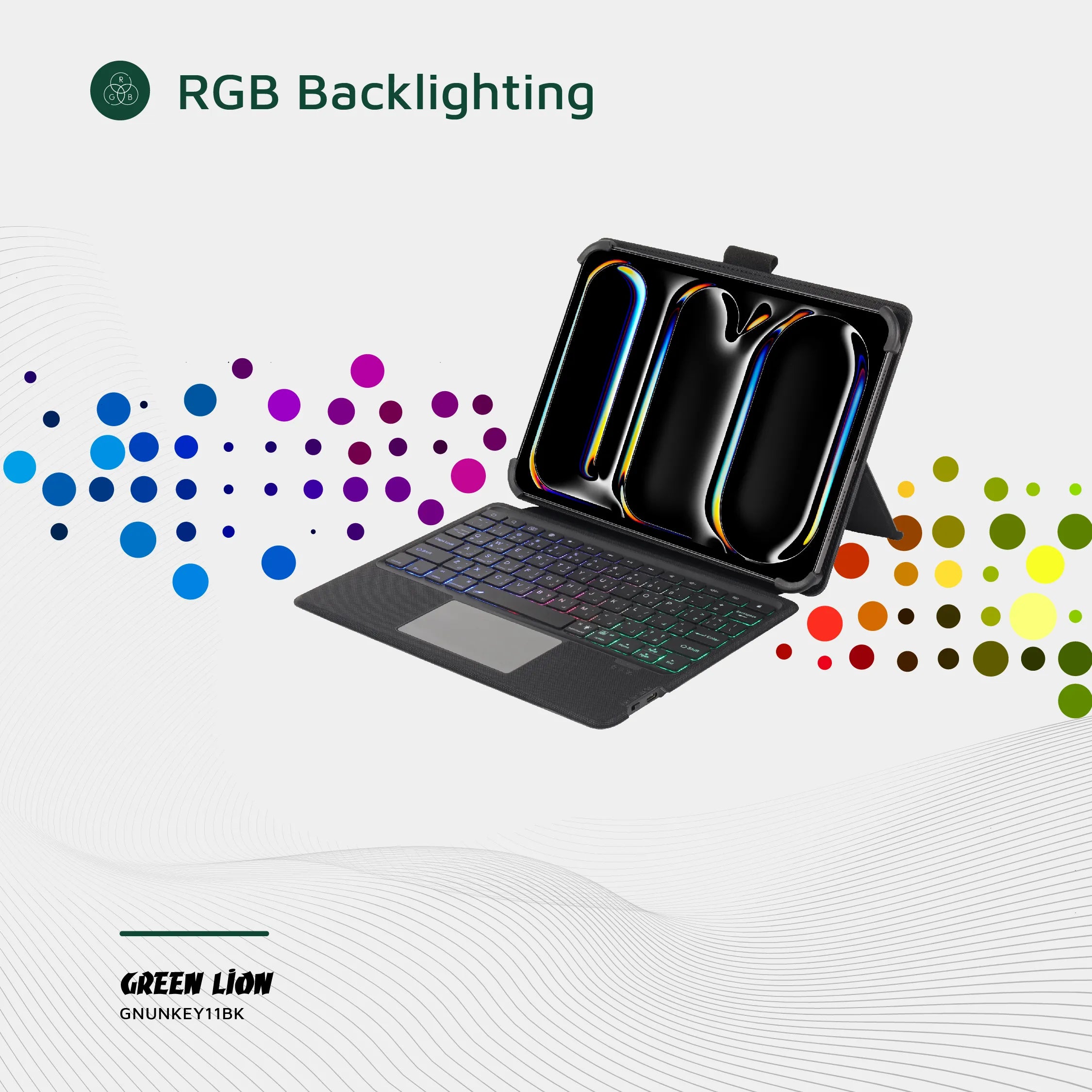 Green Lion Universal Smart Keyboard Case Arabic & English