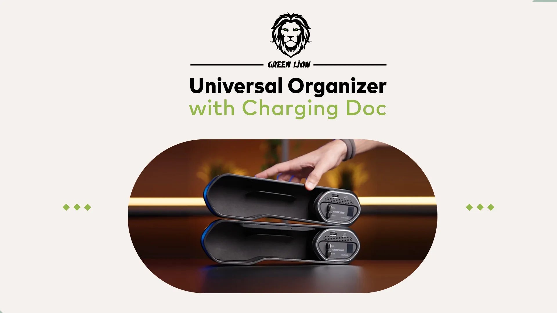 Green Lion Universal Organizer With Wireless Doc