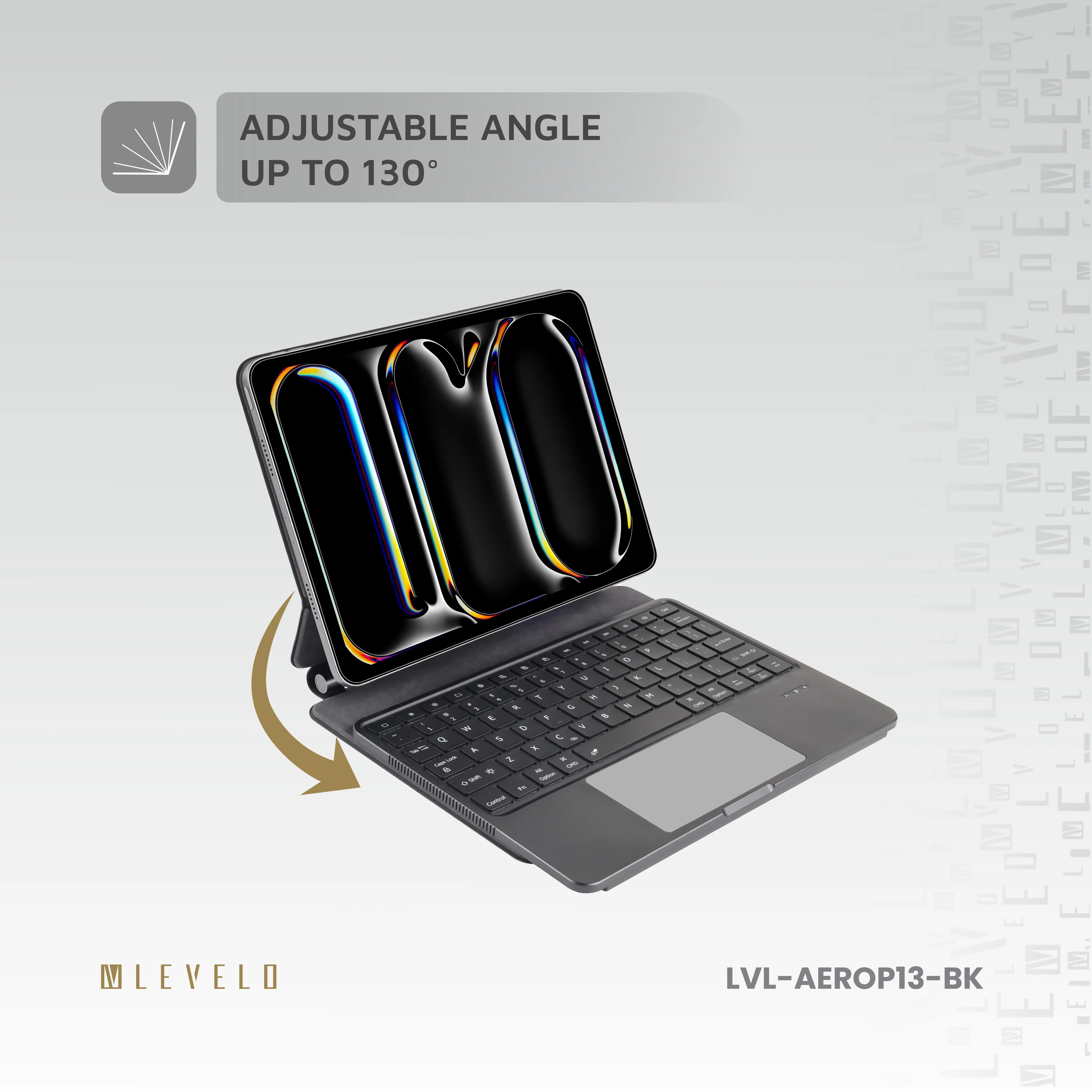 Levelo AeroBoard Pro Saffiano Leather Wireless Keyboard