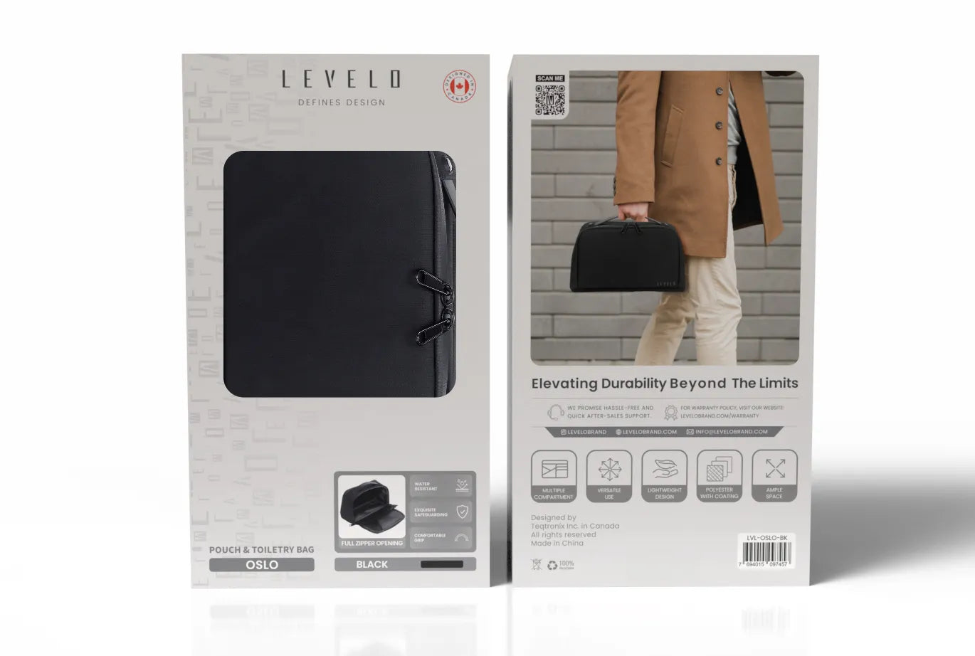 Levelo Oslo Pouch & Toiletry Bag