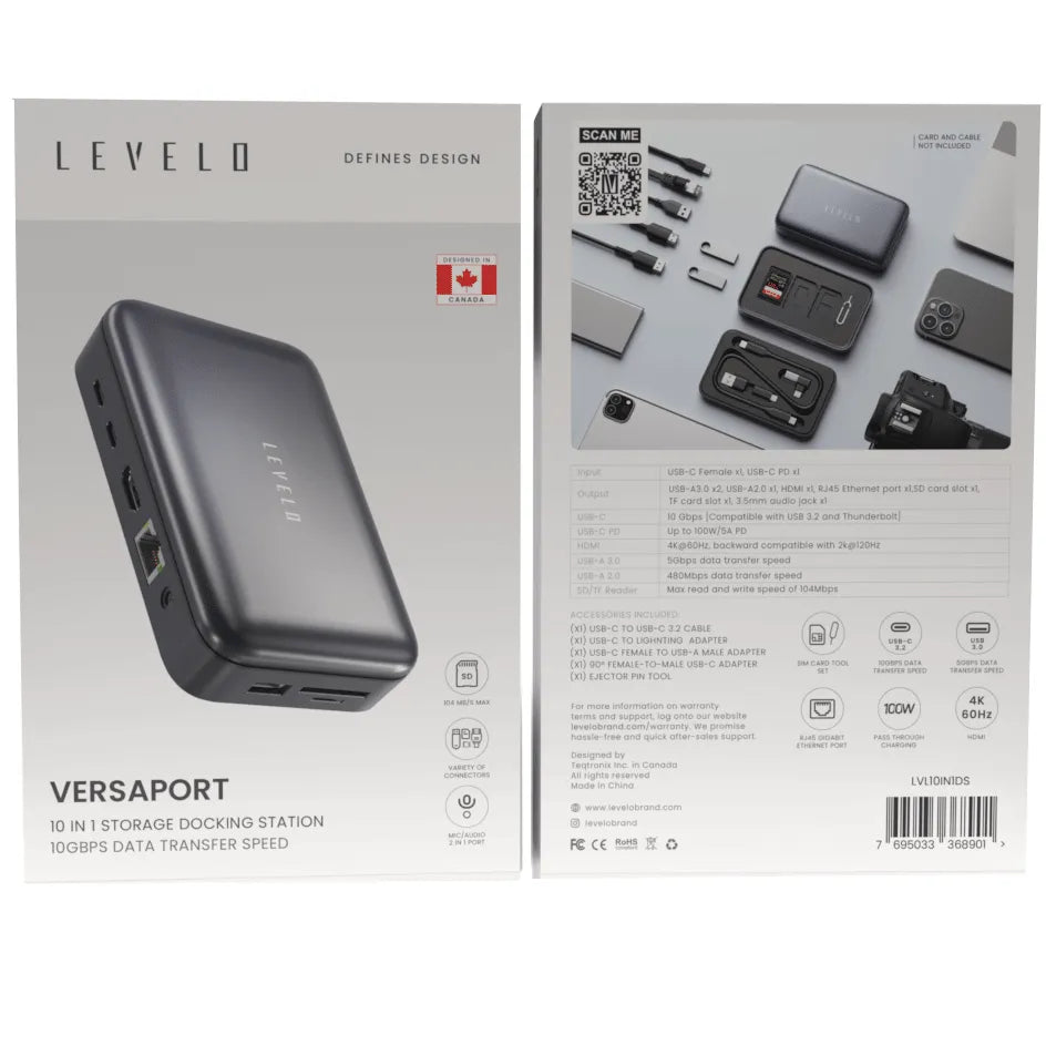 Levelo Versaport 10 in 1 Storage Docking Station