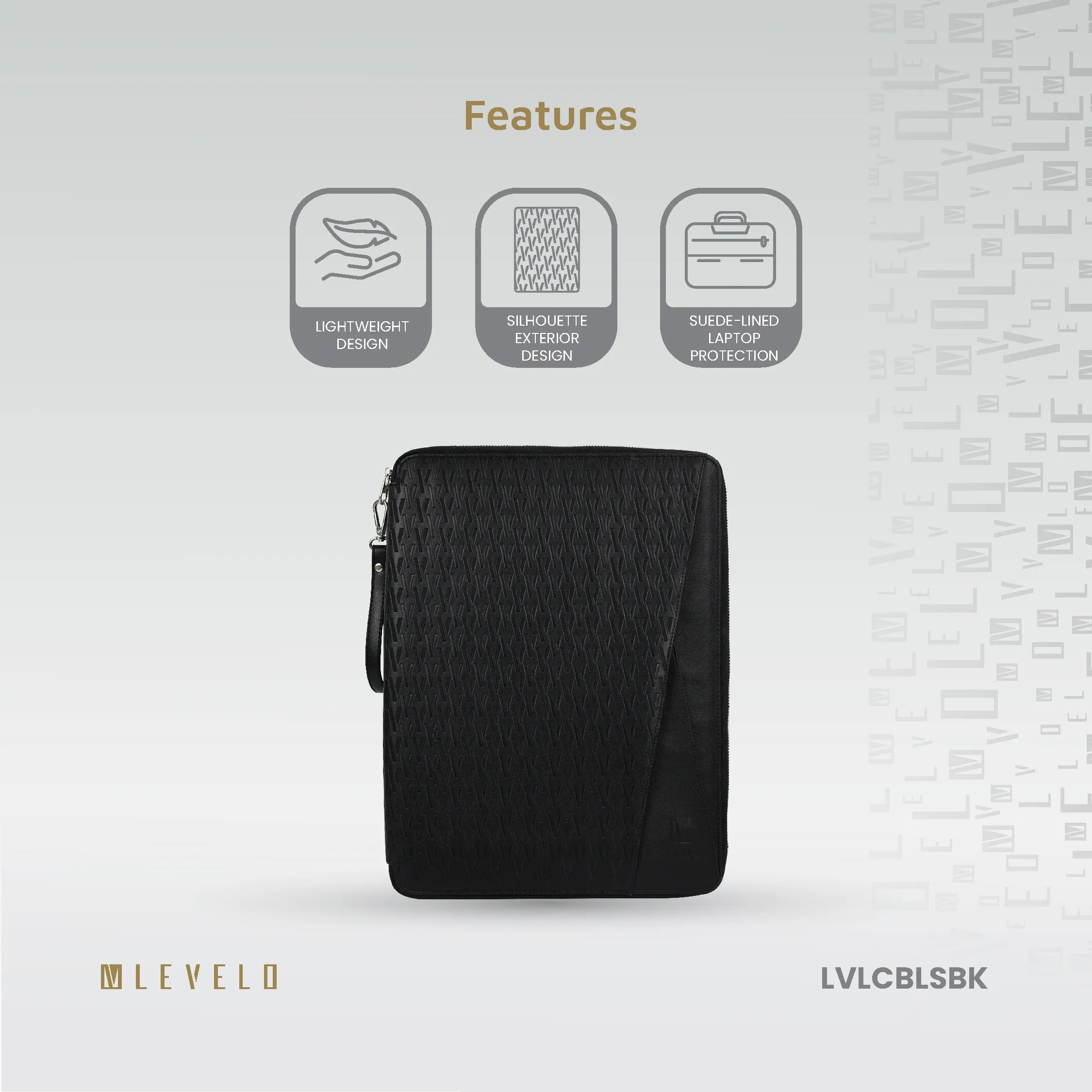 Levelo Cristallo Booktype Laptop Sleeve