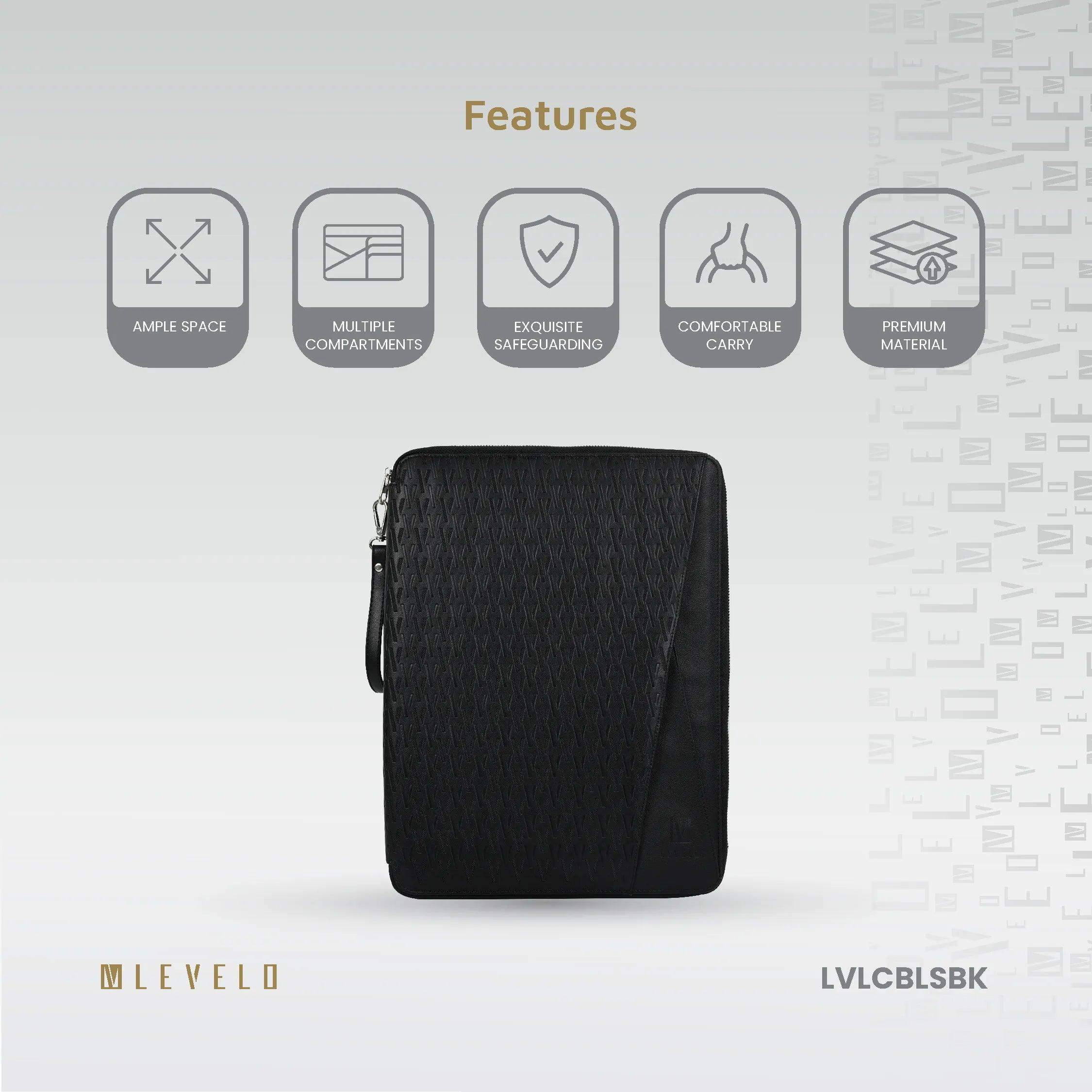 Levelo Cristallo Booktype Laptop Sleeve