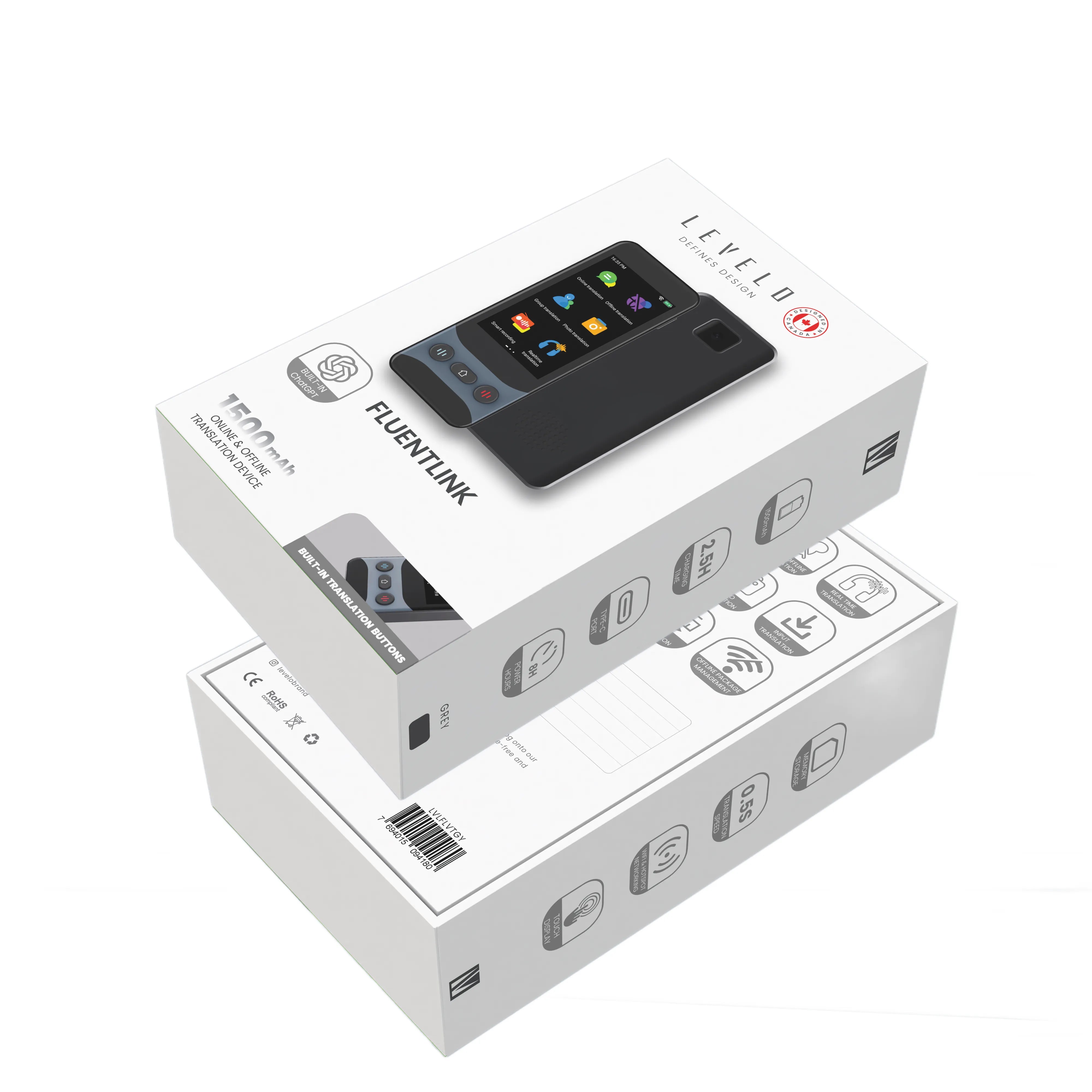 Levelo Fluent Link Offline & Online Voice Translator