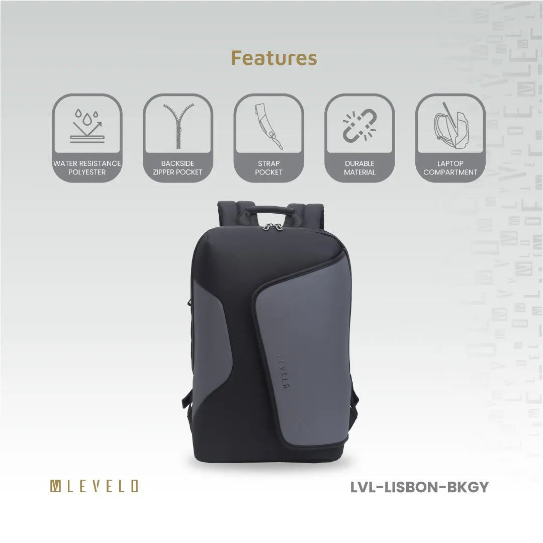 Levelo Lisbon Carrying Laptop/Universal 15.6” Backpack