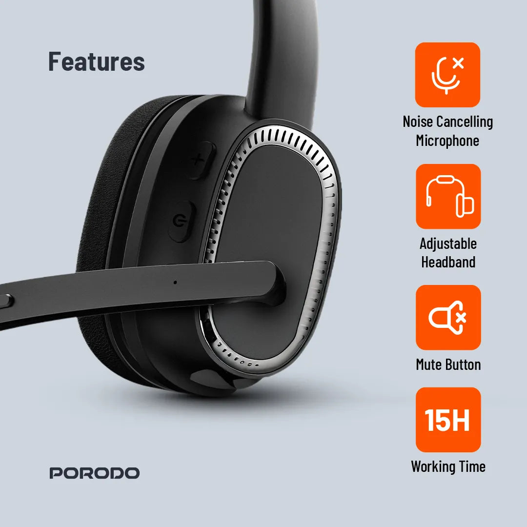 Porodo ENC Wireless Work Headphone