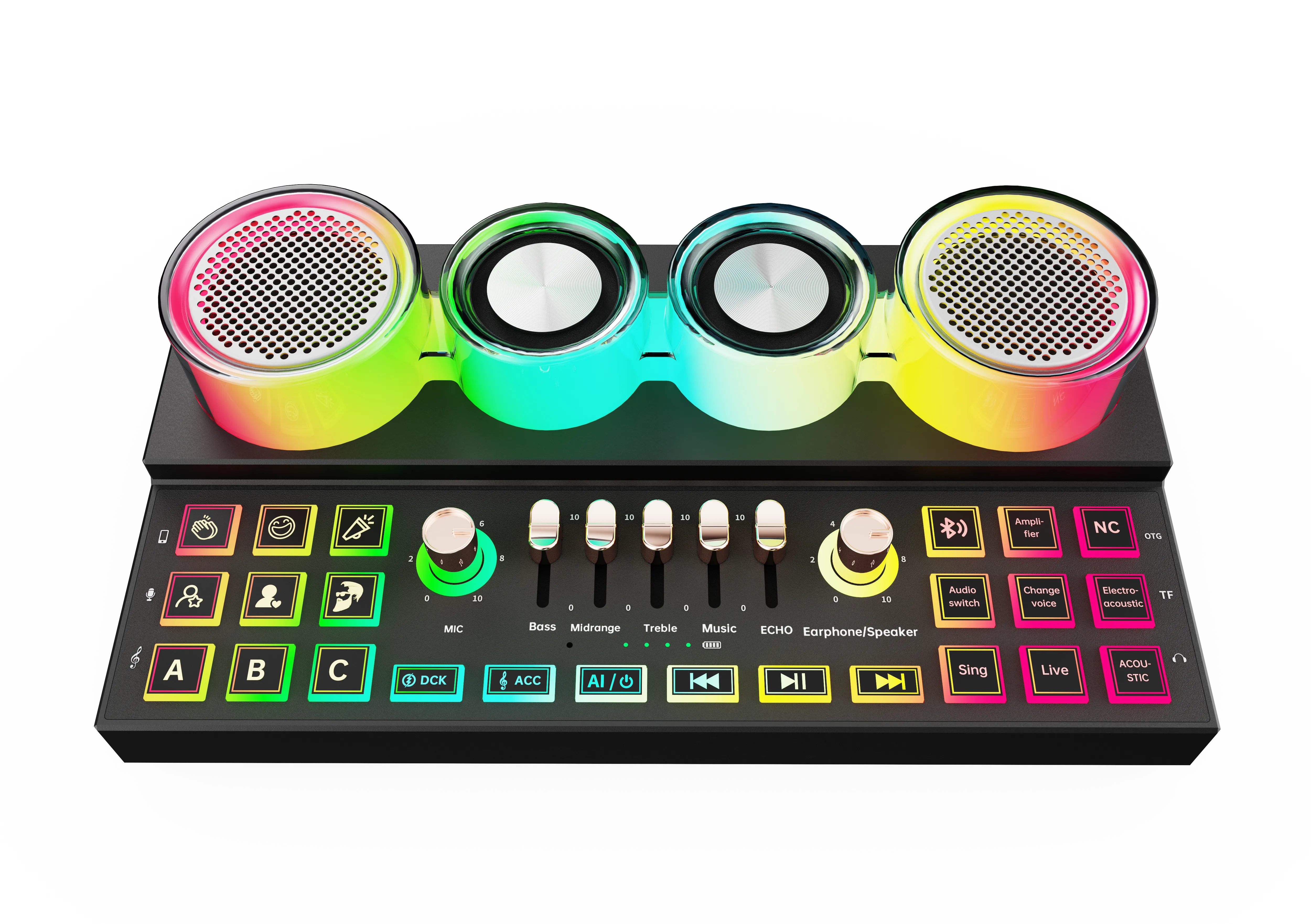 Porodo Soundtec Audiolink Multi-Platform Audio Mixer & Speaker