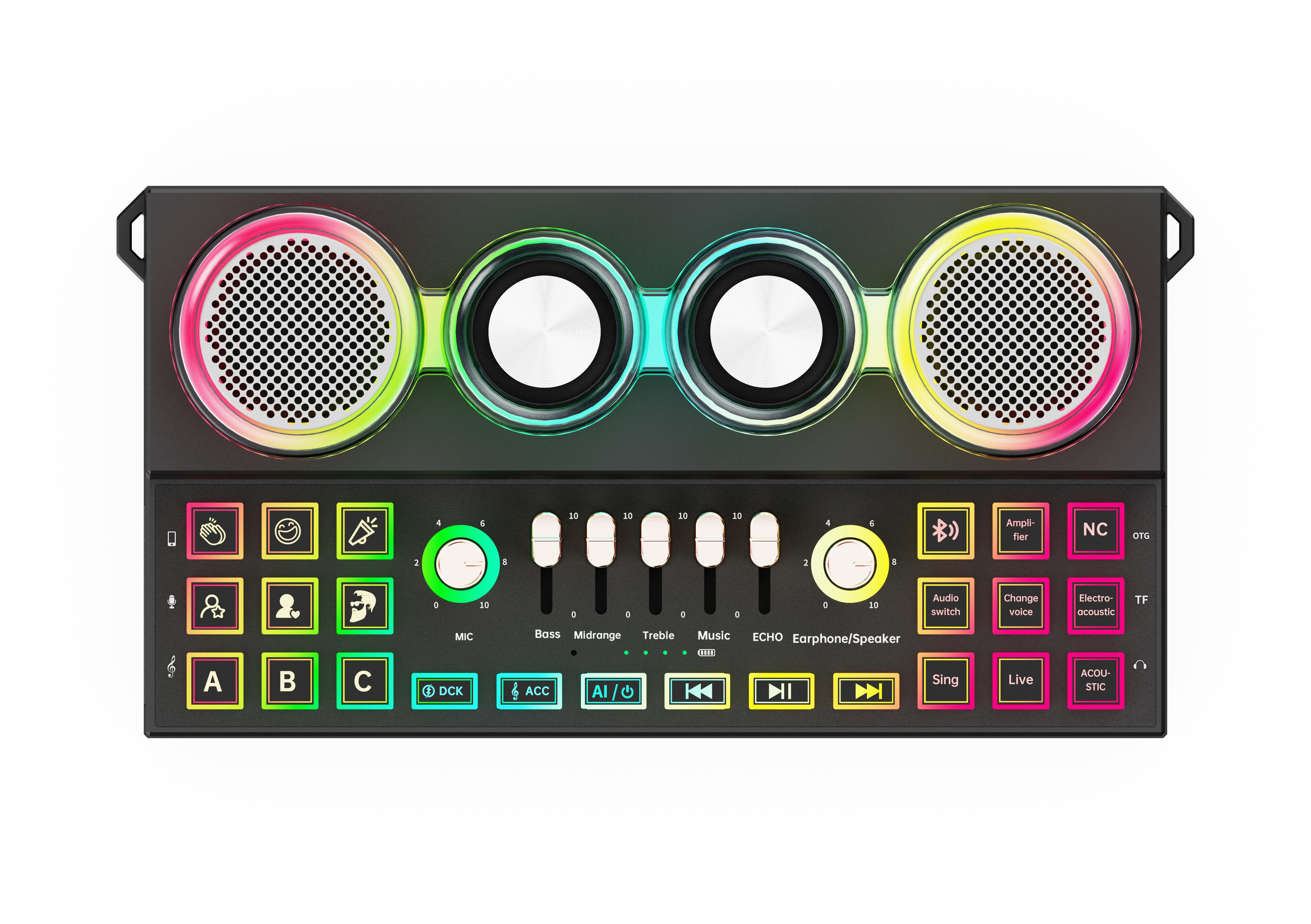 Porodo Soundtec Audiolink Multi-Platform Audio Mixer & Speaker