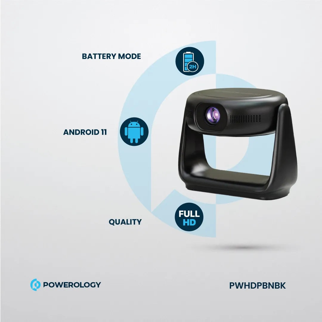 Powerology Rotating Stand Portable Projector