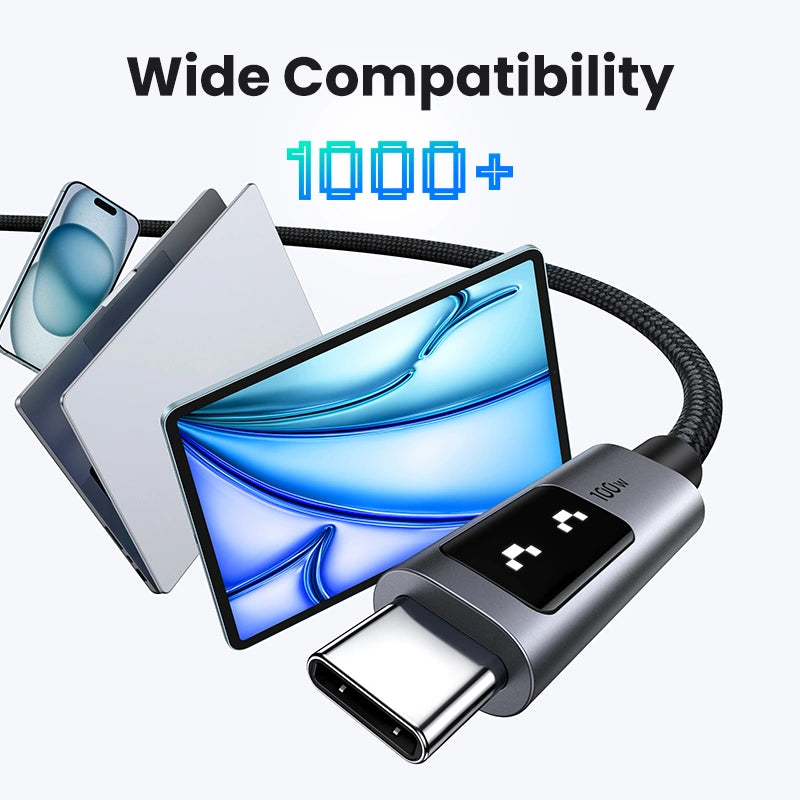 UGREEN Uno 100W USB-C to USB-C Cable (2m)