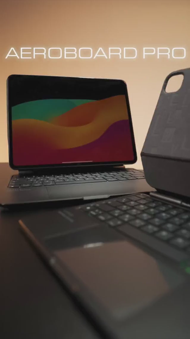 Levelo AeroBoard Pro Saffiano Leather Wireless Keyboard