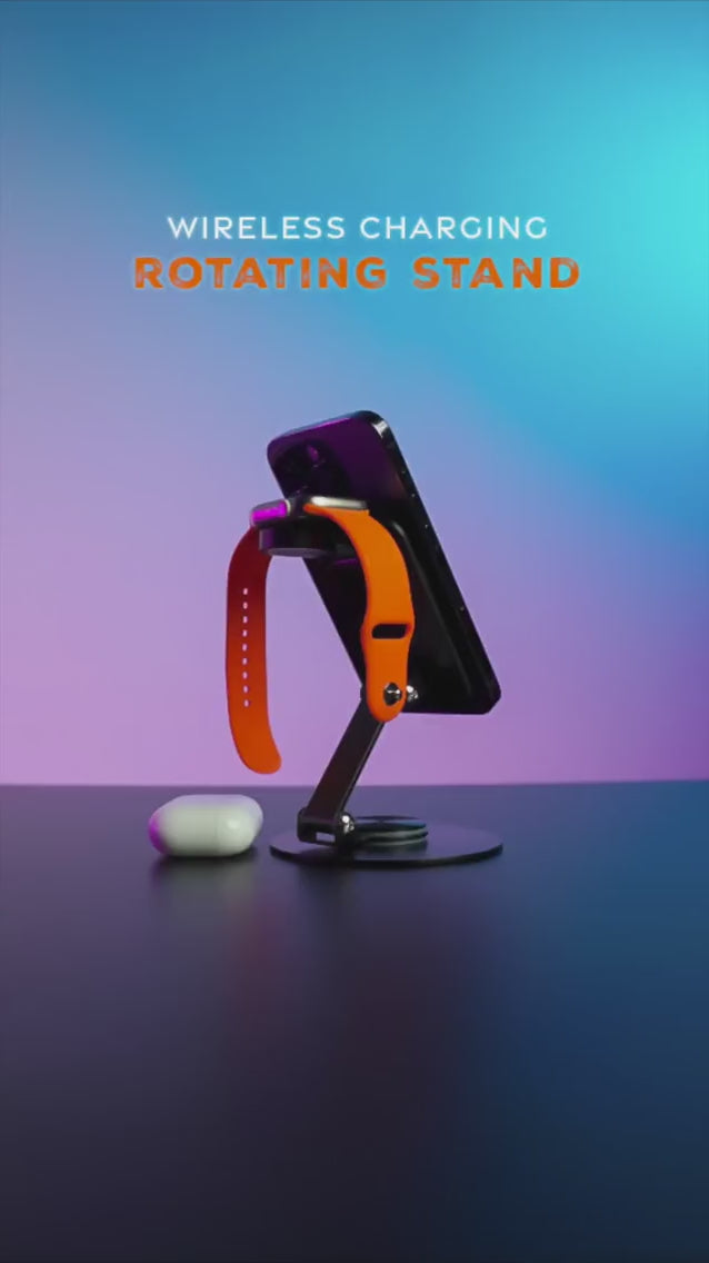 Porodo Wireless Charging Rotating Stand