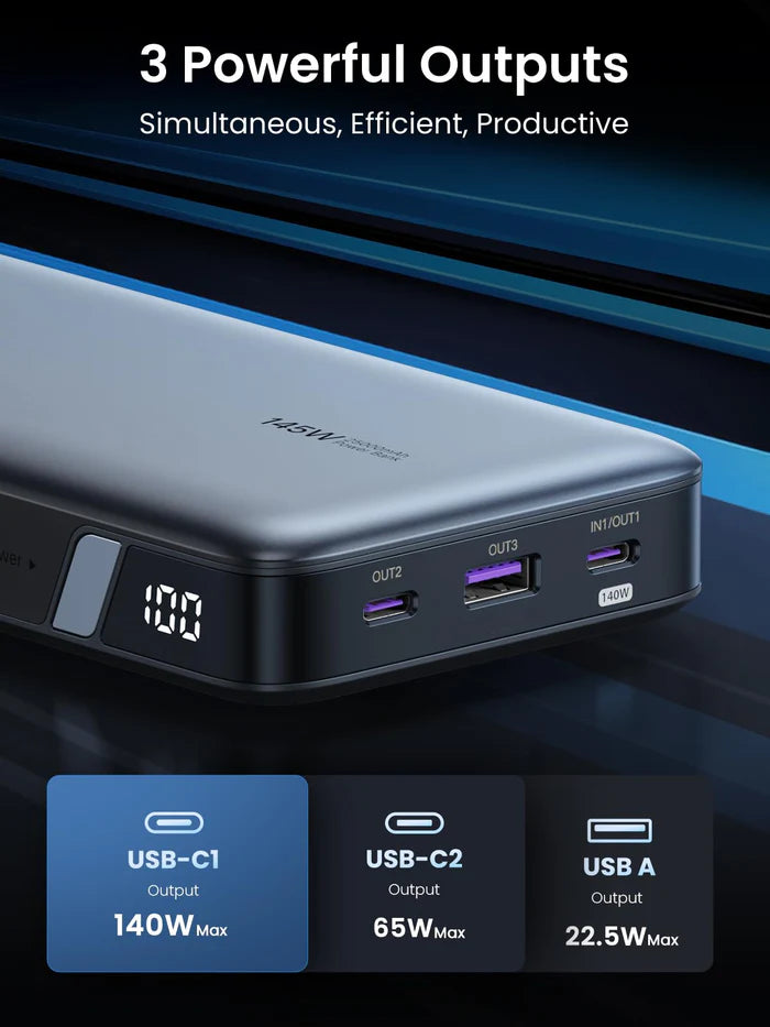 UGREEN 145W 25000mAh Fast Charging Power Bank