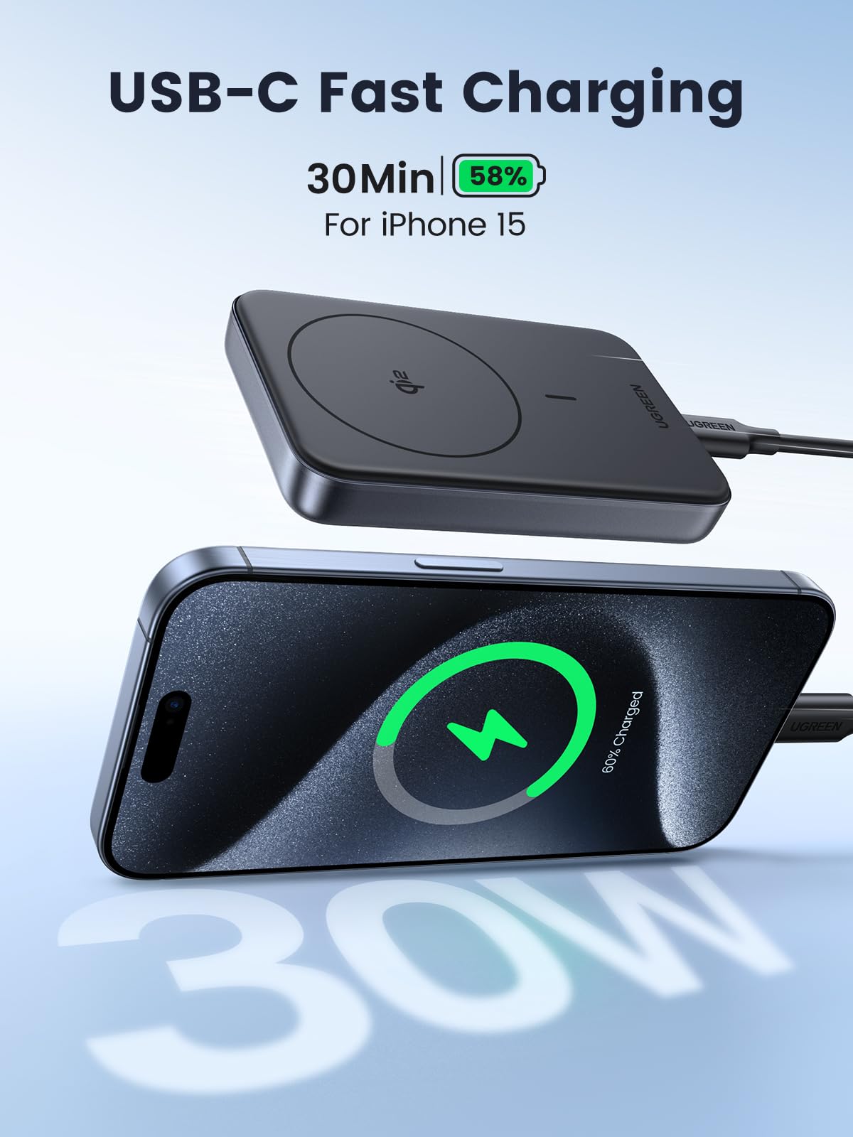 UGREEN Nexode 10000mAh Wireless Power Bank
