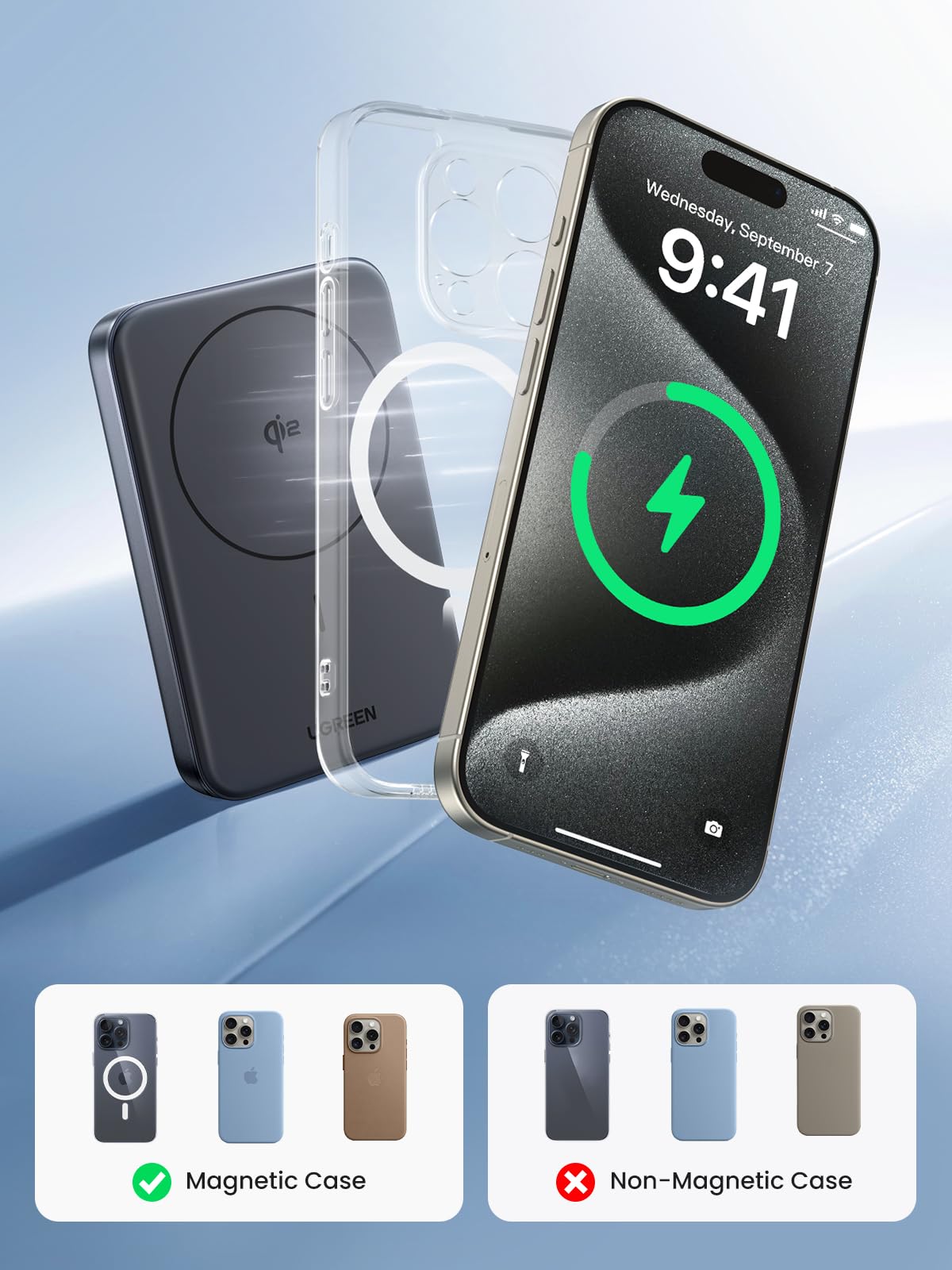 UGREEN Nexode 10000mAh Wireless Power Bank