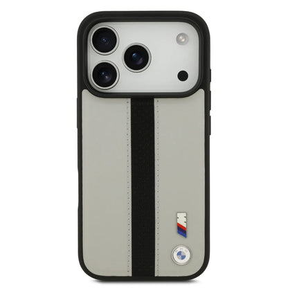 BMW PU Leather Case With Perforated Stripes & Metal Logos