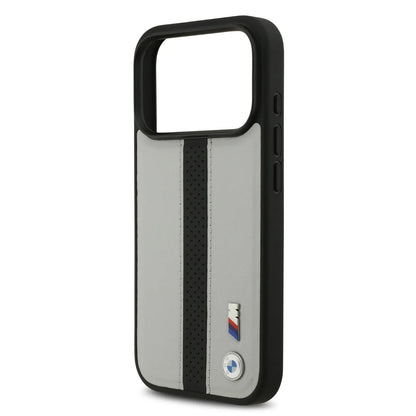 BMW PU Leather Case With Perforated Stripes & Metal Logos