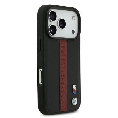 BMW PU Leather Case With Perforated Stripes & Metal Logos