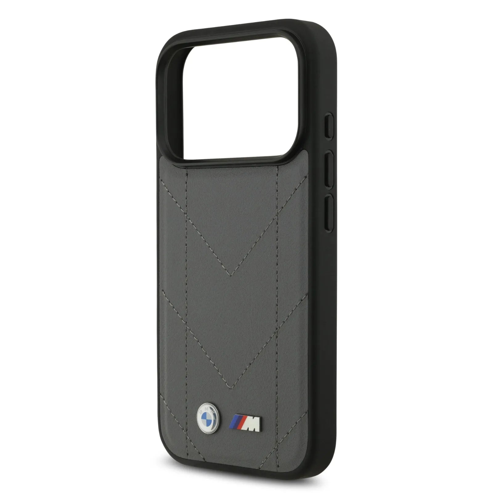BMW MagSafe PU Quilted Leather Case With Metal Logo
