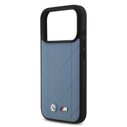 BMW MagSafe PU Quilted Leather Case With Metal Logo
