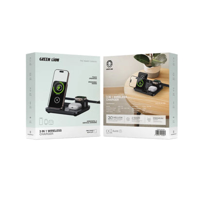 Green Lion 3 in1 Multifunctional Wireless Charger