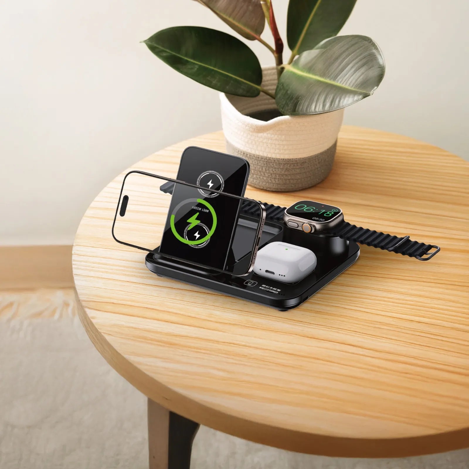 Green Lion 3 in1 Multifunctional Wireless Charger