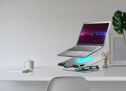 Green Lion Adjustable Laptop Stand with Cooling Fan