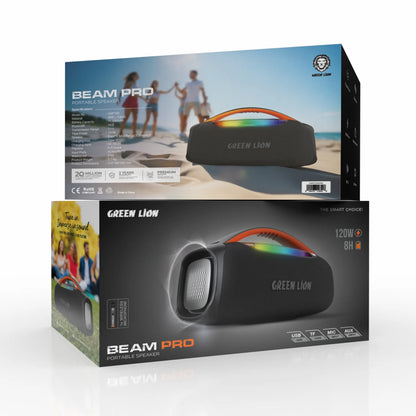 Green Lion Beam Pro Portable Speaker with Microphone 120W