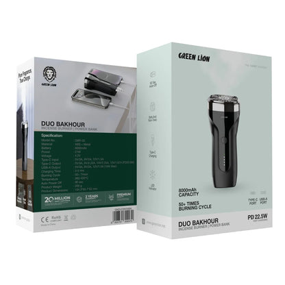 Green Lion Duo Bakhour with 8000mAh Power Bank PD 22.5W