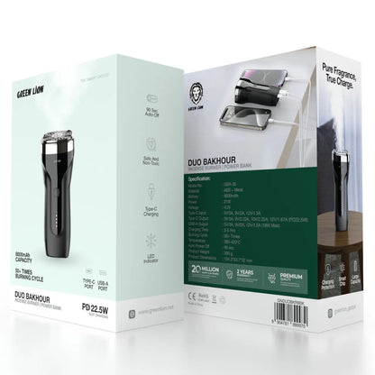 Green Lion Duo Bakhour with 8000mAh Power Bank PD 22.5W