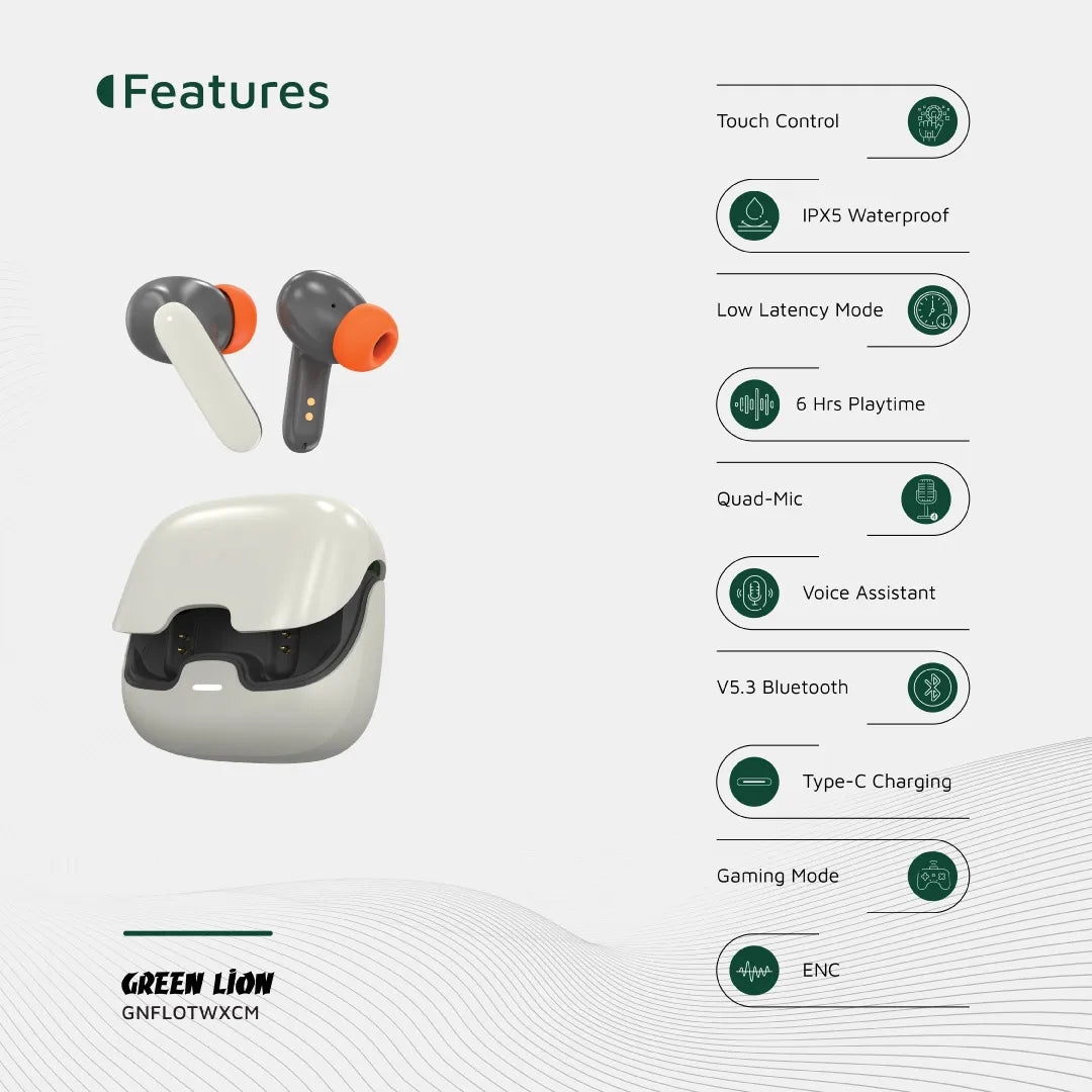 Green Lion Florence TWS True Wireless Earbuds