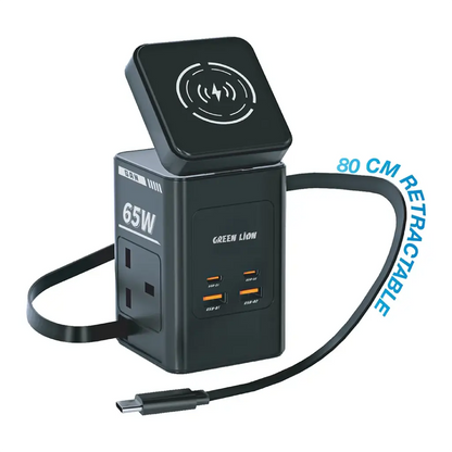 Green Lion GaN 65W Multi Port Travel Adapter