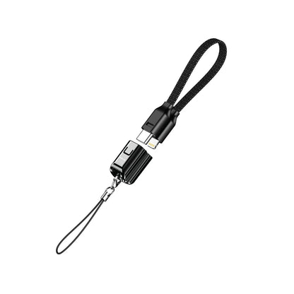 Green Lion Lanyard Cable USB-C To Lightning 15cm Braided 30W