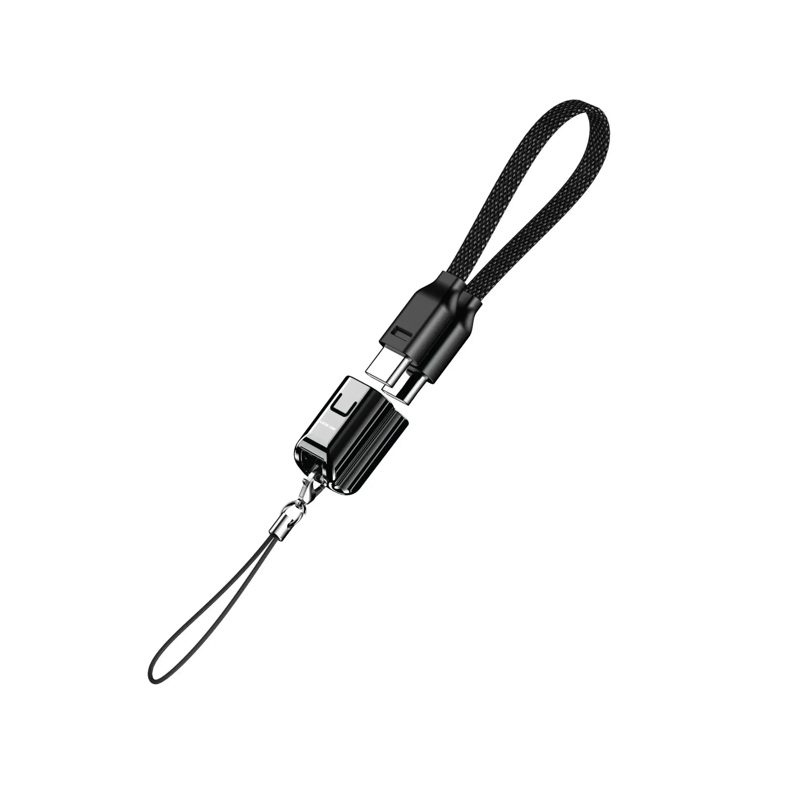 Green Lion Lanyard Cable USB-C To USB-C 15cm Braided 60W