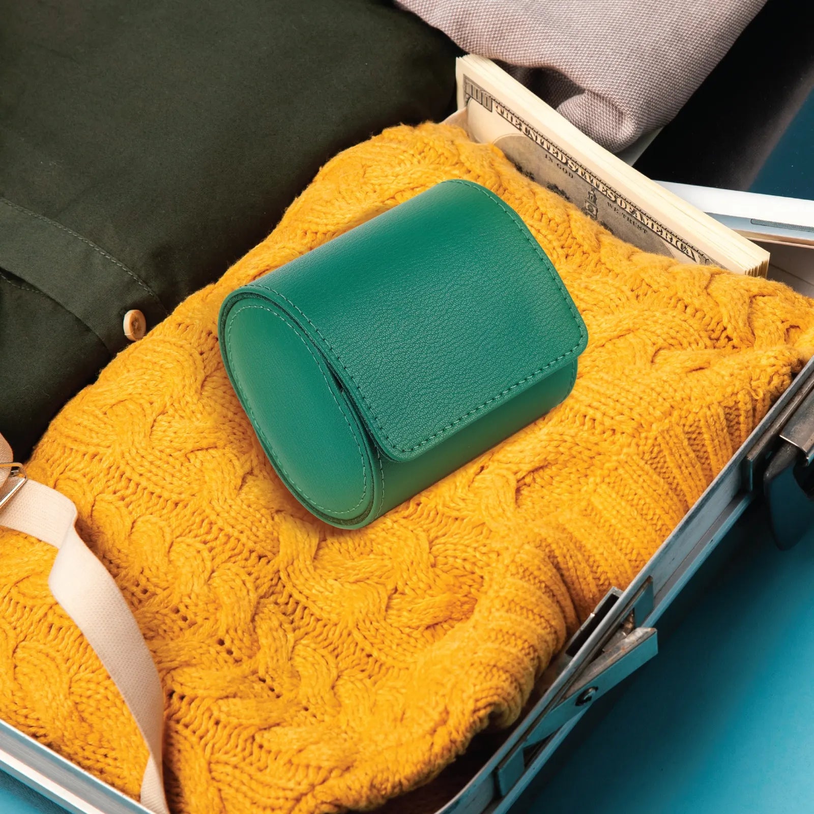 Green Lion Solo Watch Roll Case