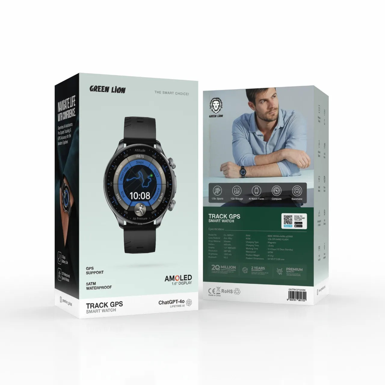 Green Lion Track GPS Smart Watch