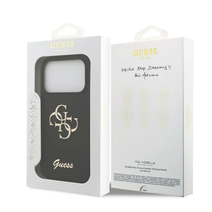 Guess Liquid Silicone Case With 4G & Script Logo