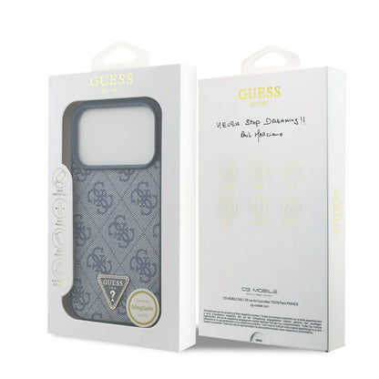 Guess MagSafe 4G PU Leather Case With Triangle Logo